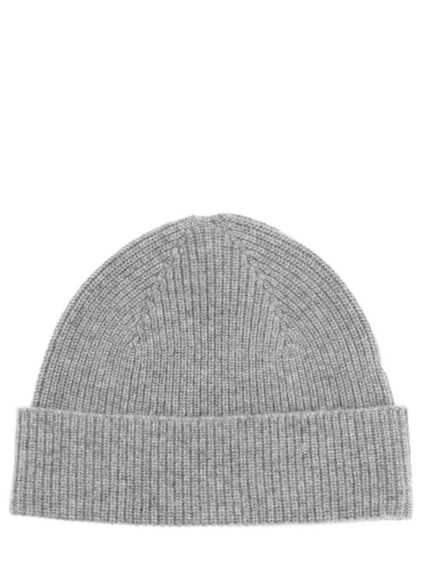 Zegna Cashmere Ribbed Contrast Beanie