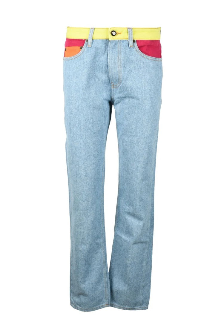 Semi Couture Light Blue Cotton Denim Jeans