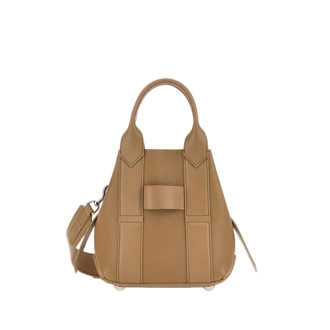 Hogan Structured Leather Shopping Bag