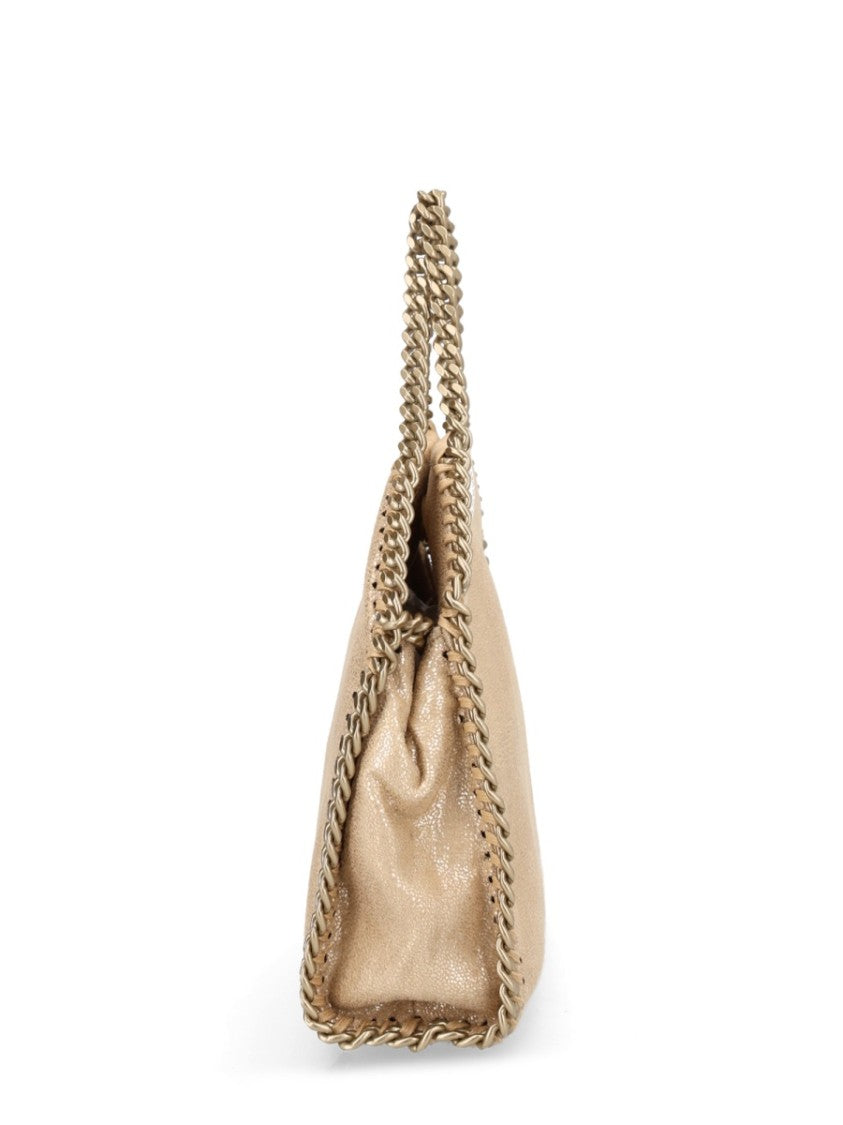 Stella Mccartney Falabella Micro Textured Metallic Edge Shoulder Bag