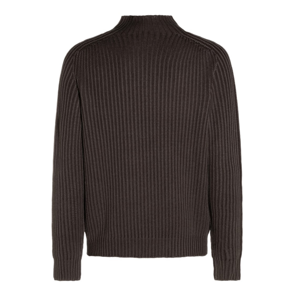 04651/A Trip In A Bag Relaxed Fit High Neck Sweater With Ribbed Knit Texture