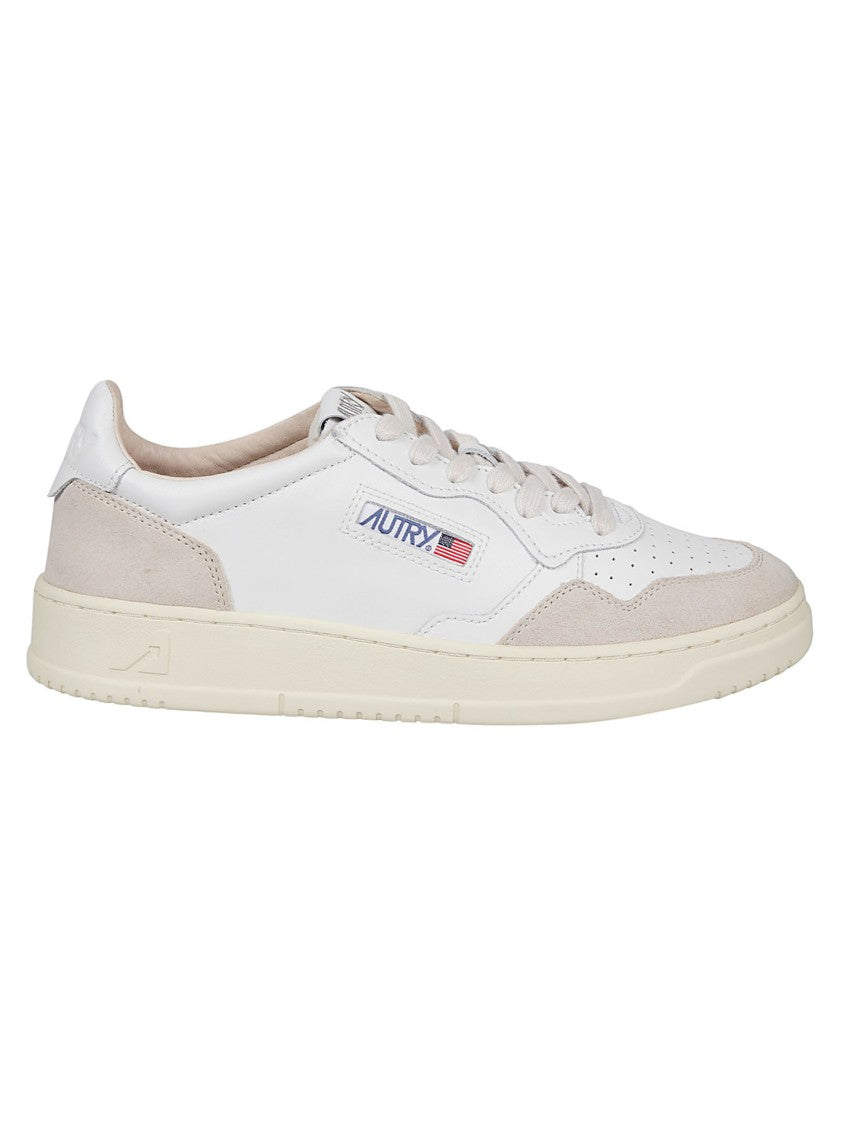 Autry Medalist Low Leather Suede Low-Top Sneakers