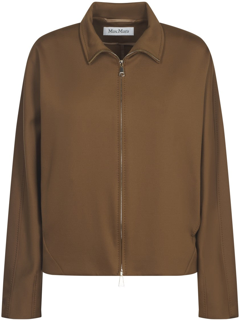 Max Mara Brown Jersey Jacket