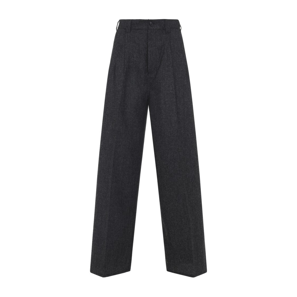 Maison Margiela Dark Grey Melange Cotton Pants