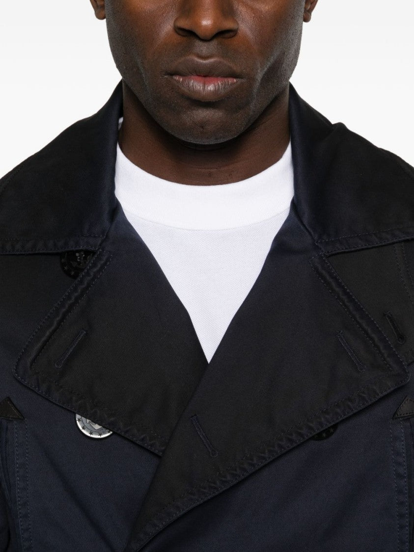 Dsquared2 Dark Blue Double Breasted Notch Shirt