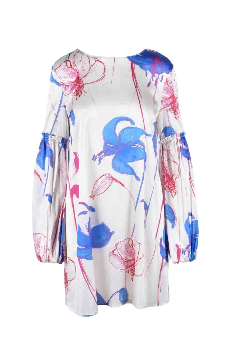 Aglini Silk Dress - White