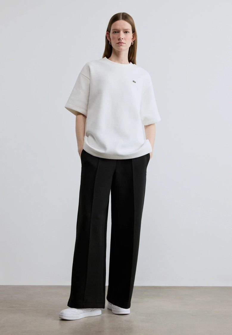 Lacoste High-Waisted Drawstring Wide-Leg Pants