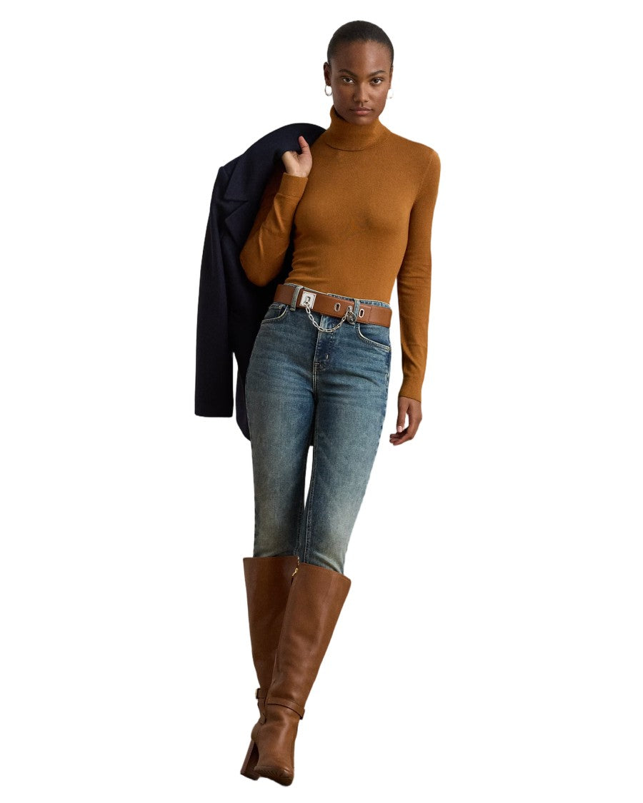 Lauren Ralph Lauren High Turtleneck Cinnamon Bark Pullover