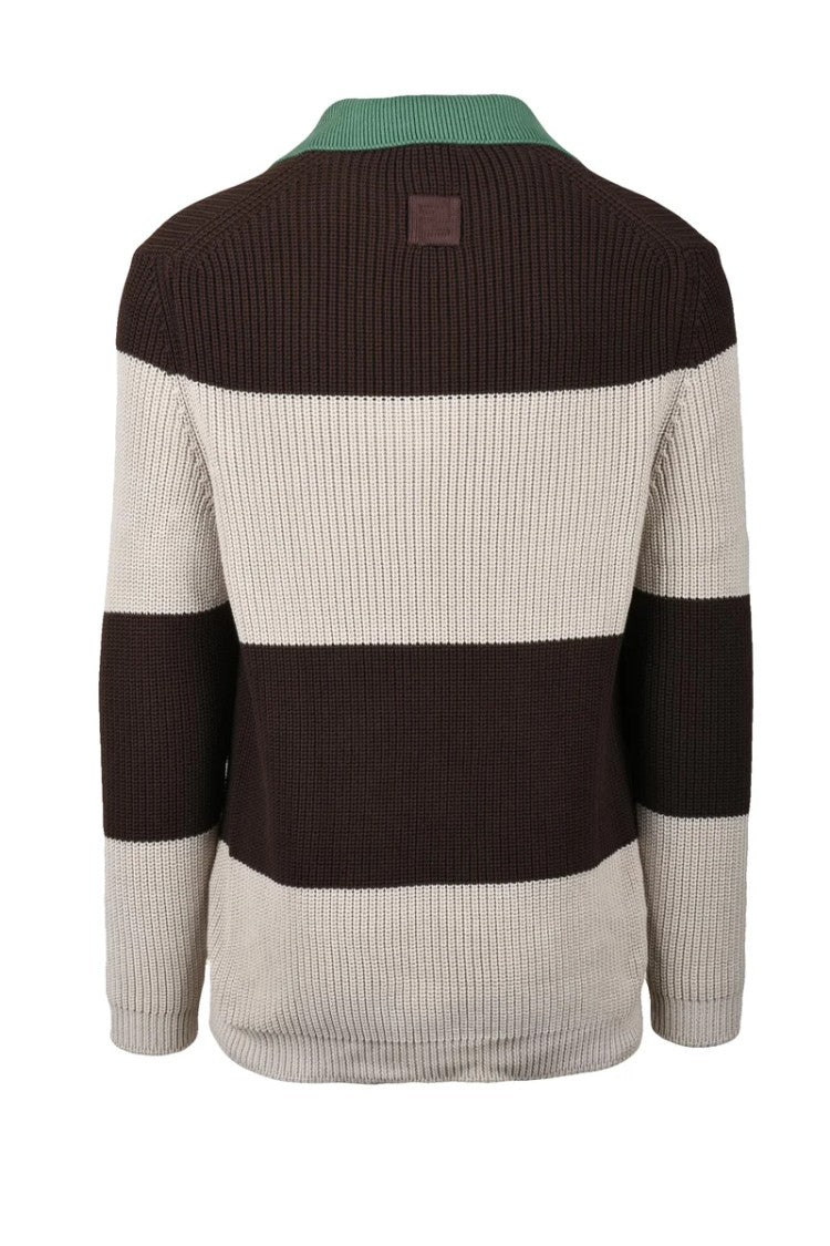 Fendi Tricot Polo Cotton - Green/Brown