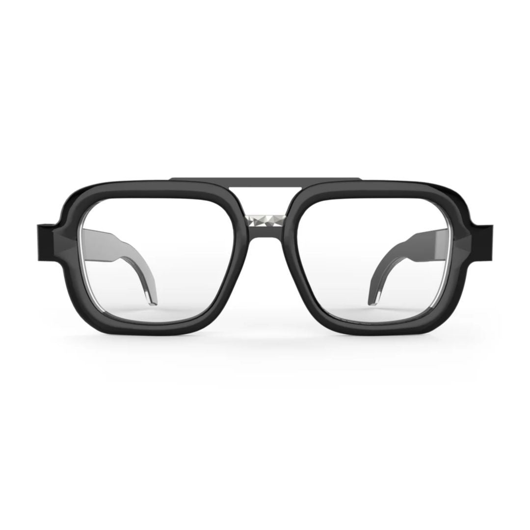 Pugnale L479 S Wild Oversized Square Frame Sunglasses With Engraved Temples