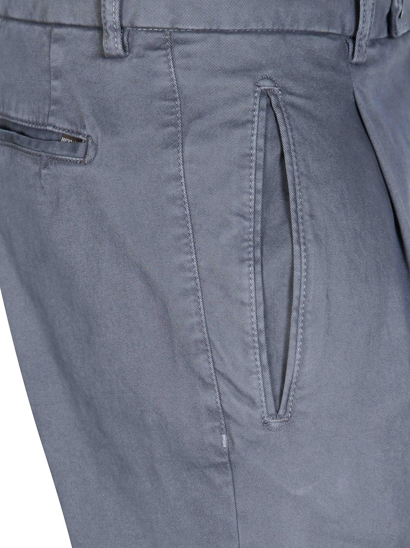 Berwich Blue Tailored Tapered Formal Pants