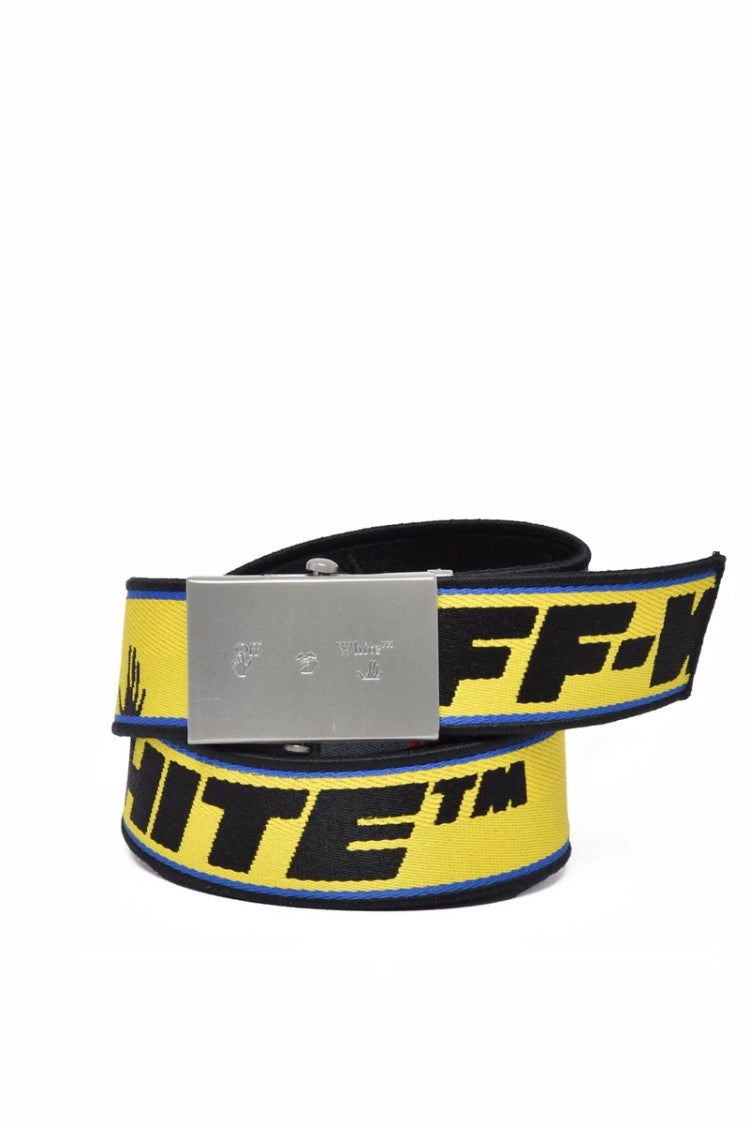 Off-White Logo Belt - Yellow/Black