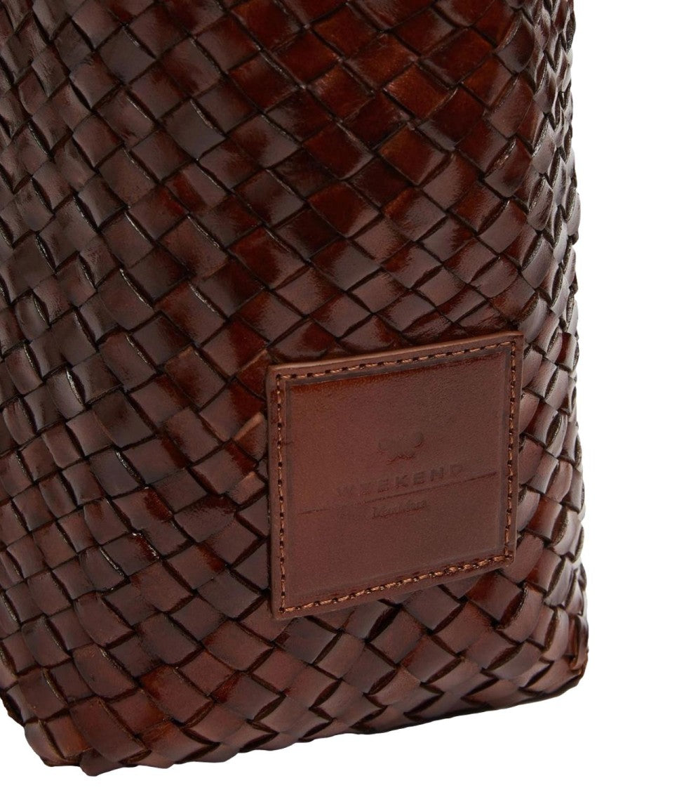 Max Mara Cuoio Brown Wkaorli Leather Handbag