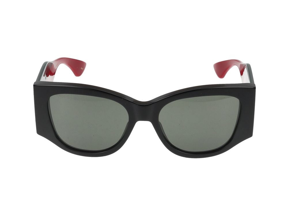Gucci Black Green Accents Sunglasses