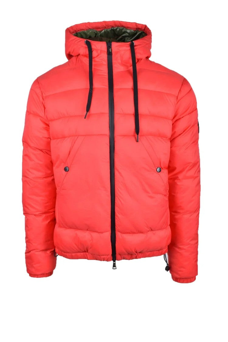 Kejo Red Quilted Polyamide Down Jacket