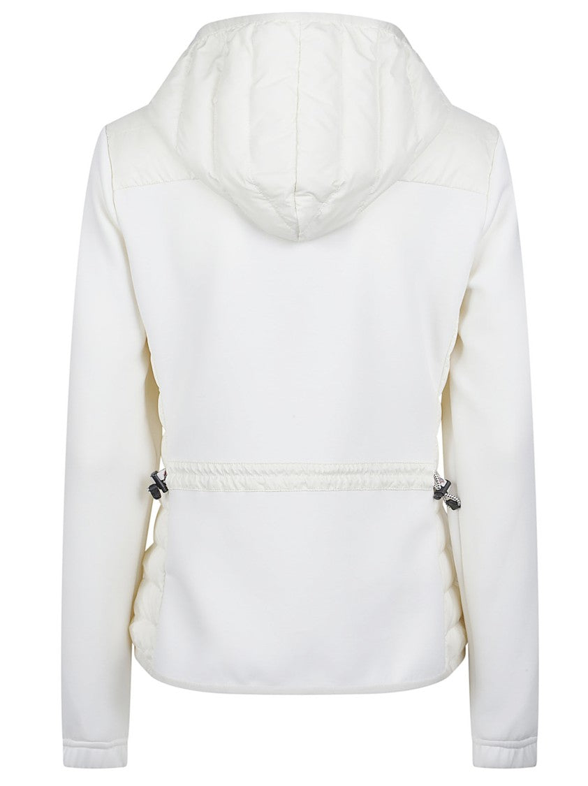 Moncler Grenoble Zip Up Quilted Hooded Cardigan