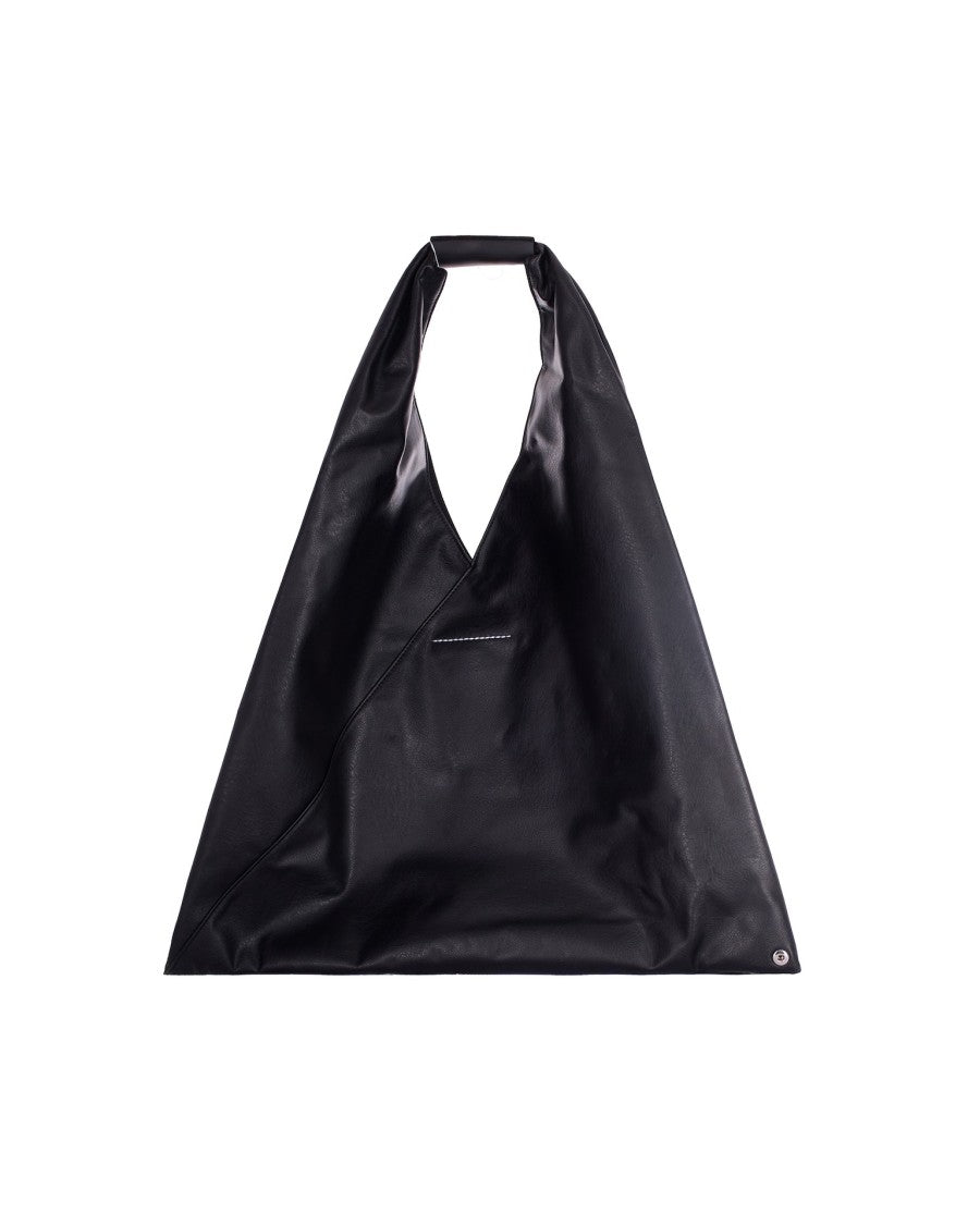 Mm6 By Maison Margiela Black Transformable Japanese Polyurethane Tote Bag