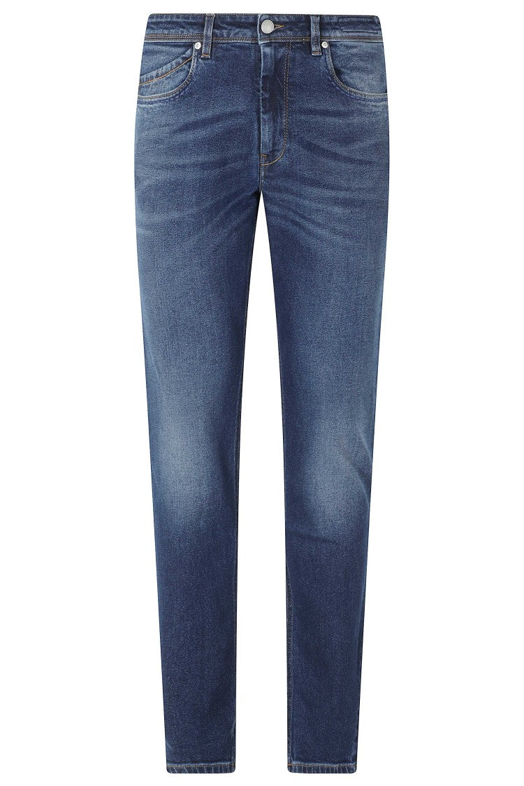 Re-Hash Dark Blue Rubens Five-Pocket Slim Straight-Leg Jeans
