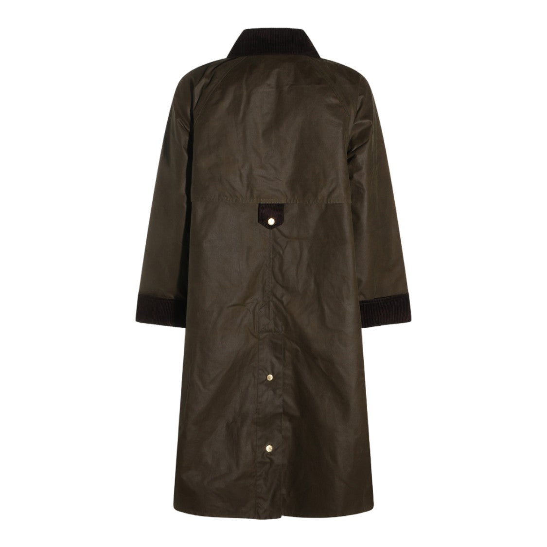 Barbour Waxed Corduroy Accent Long Coat