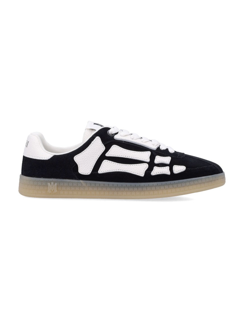 Amiri Pacific Bones Black Suede Rubber Sneakers