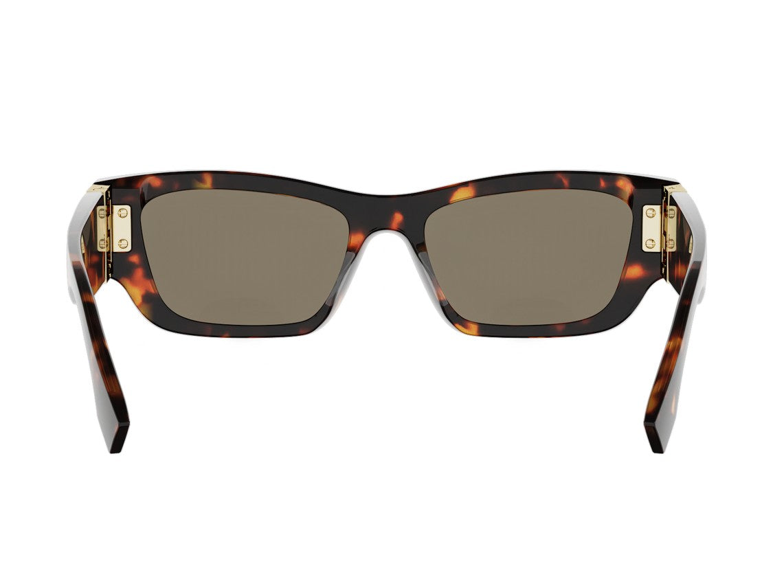 Fendi Fe40234i Tortoiseshell Oversized Sunglasses