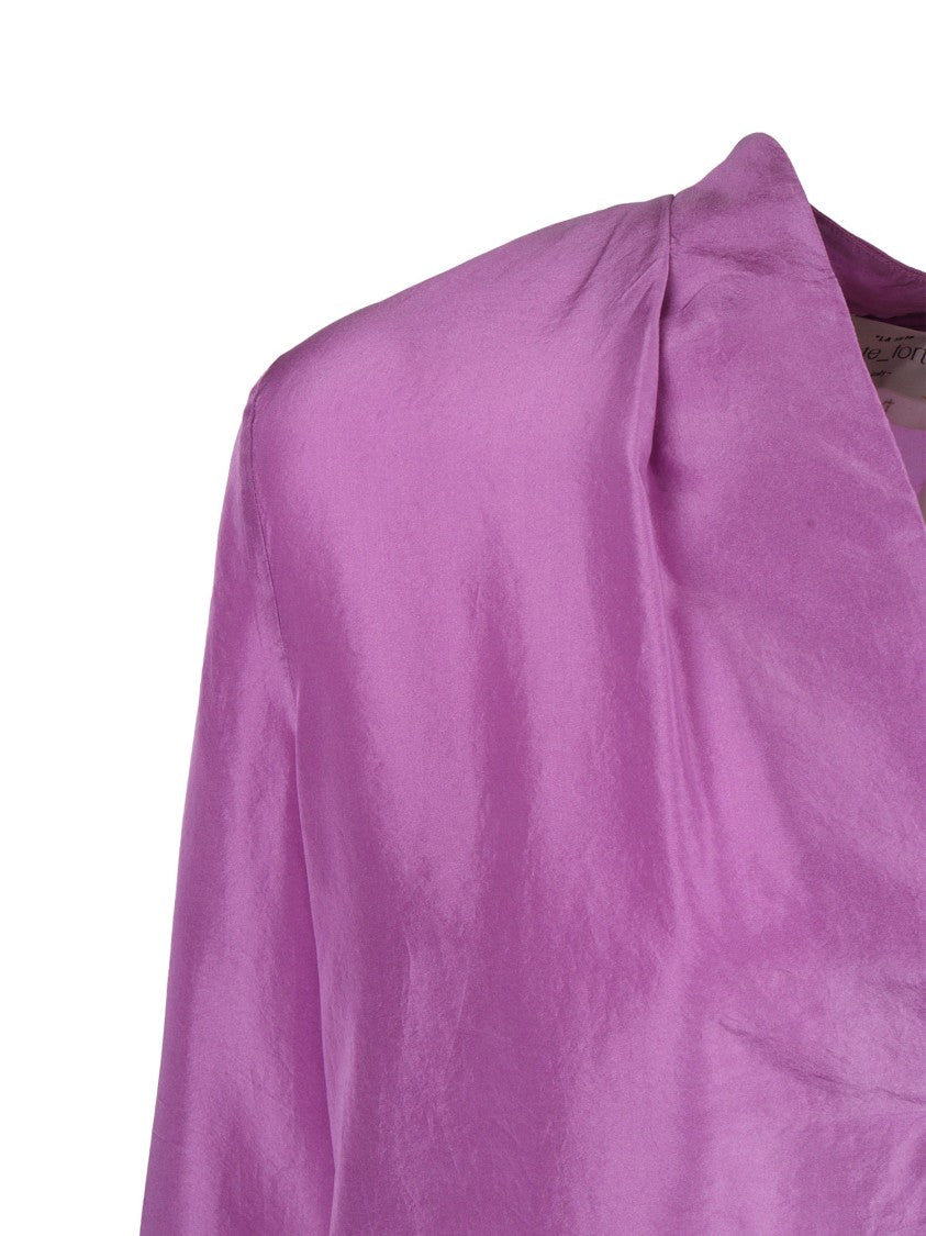 Forte Forte Habotai Silk V Neck Blouse