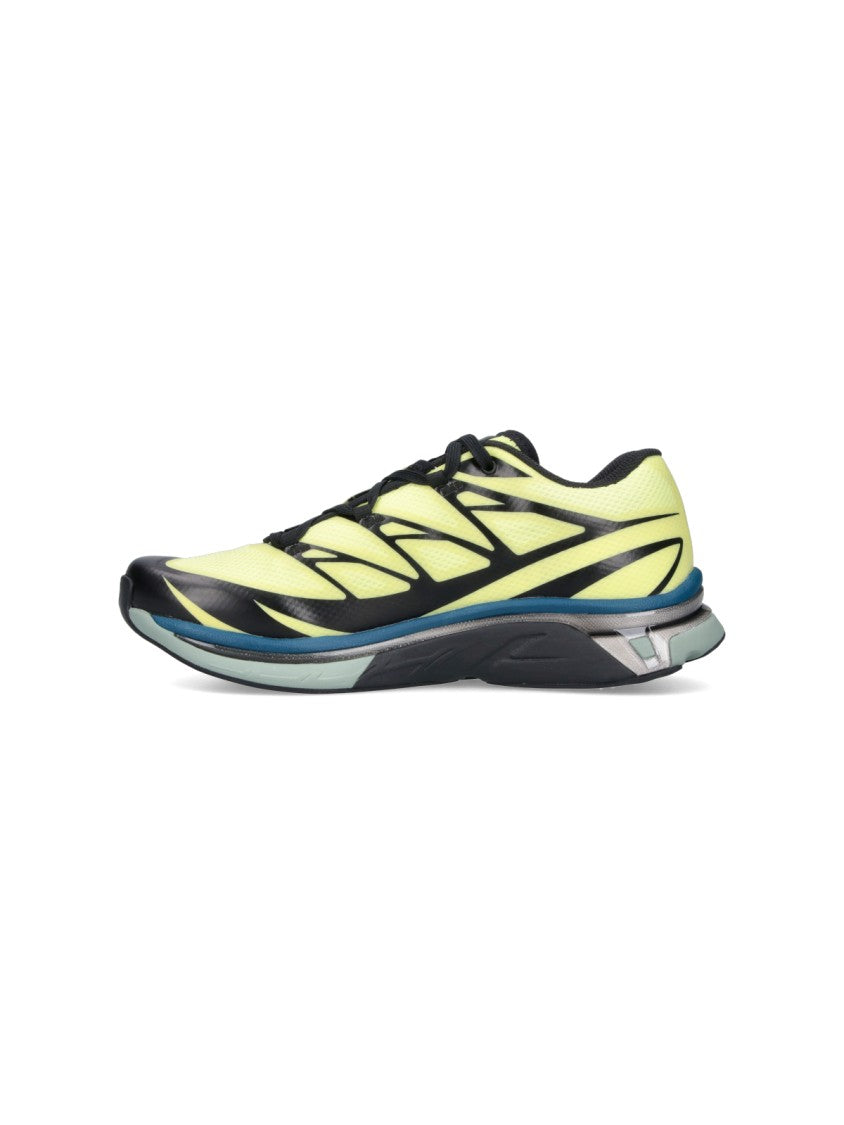 Mm6 By Maison Margiela Yellow Graphic Accent Multi-Layered Sneakers