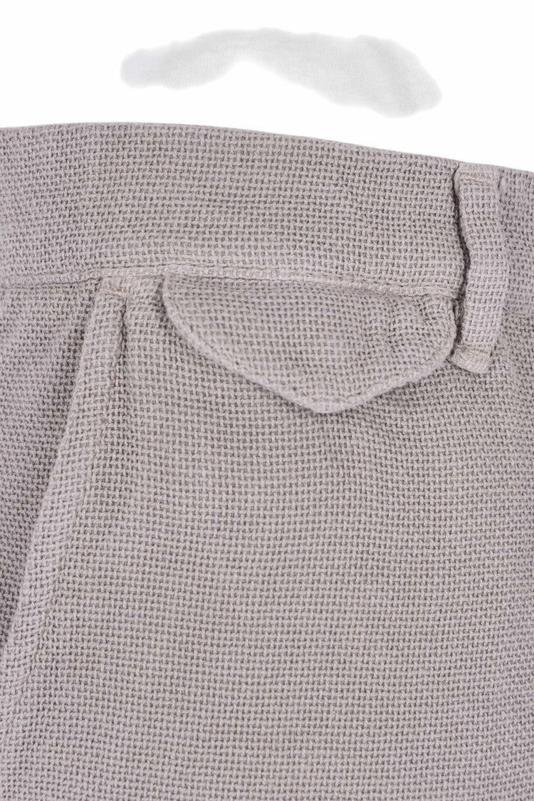 Myths Textured Cotton-Linen Casual Shorts