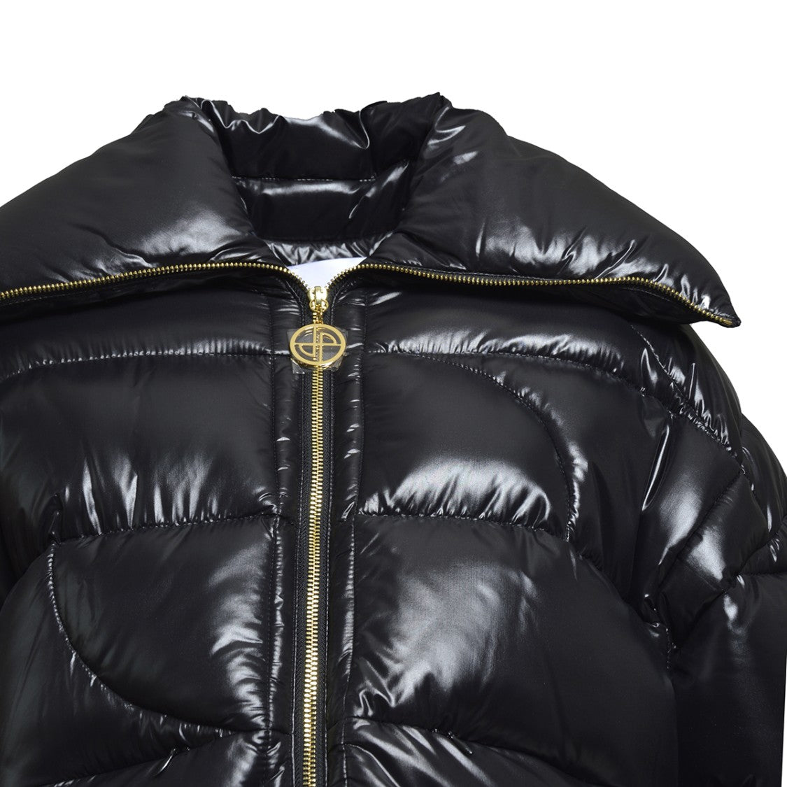 Patou Cropped Nylon Down Jacket - Black