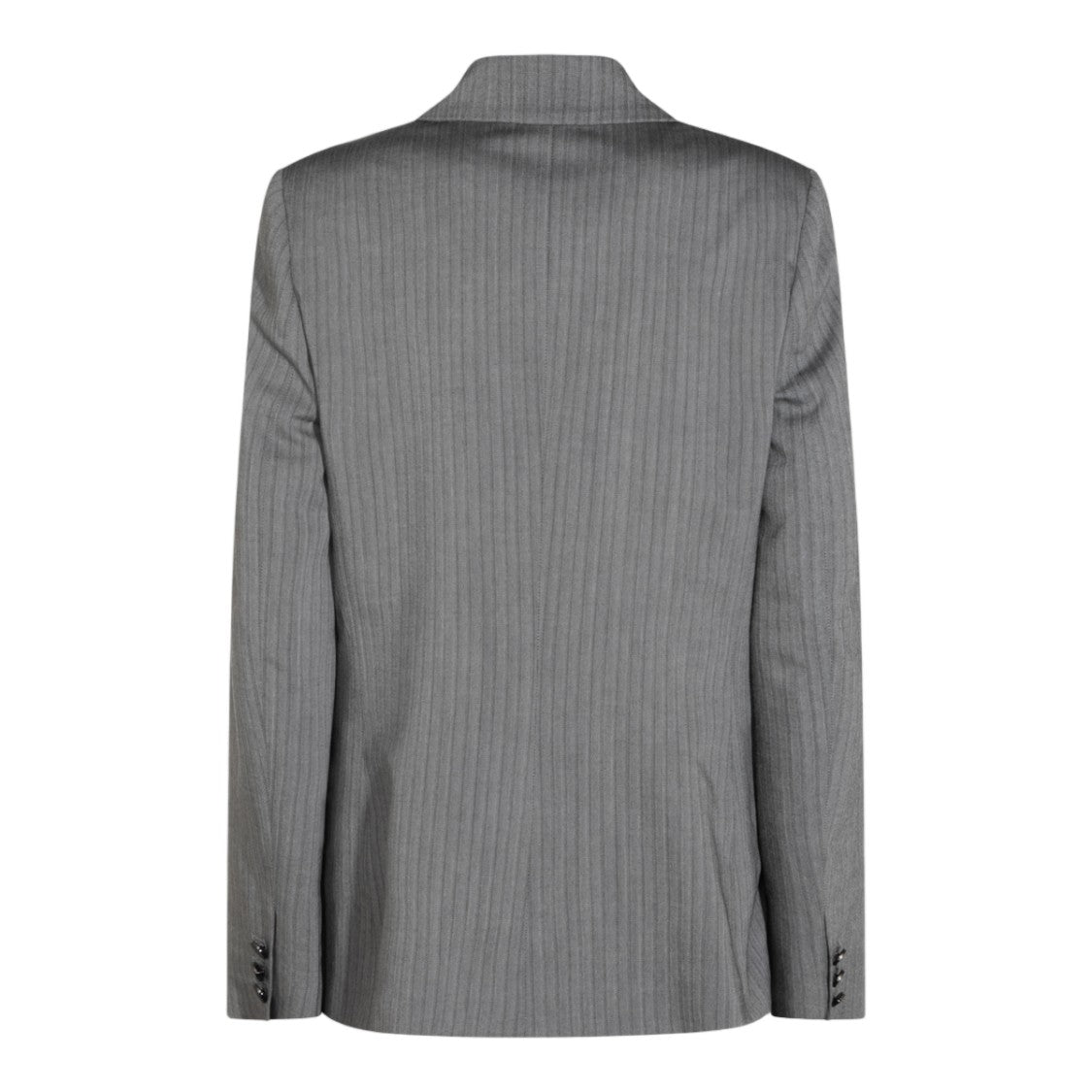 Alberta Ferretti Tailored Pinstripe Jacket With Single-Button Closure