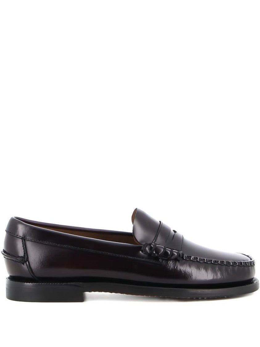 Sebago Round Toe Leather Dan Loafers