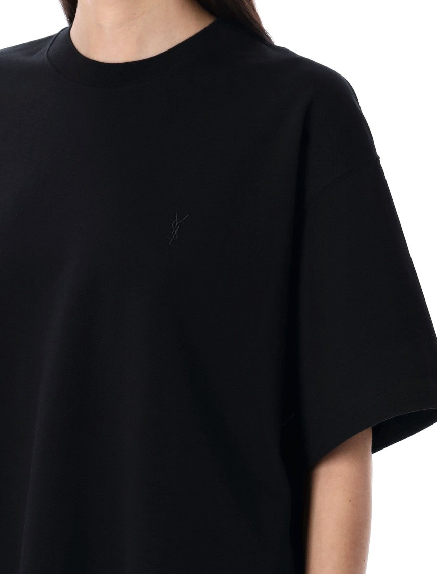 Saint Laurent Cotton Piqué Cassandre T-Shirt