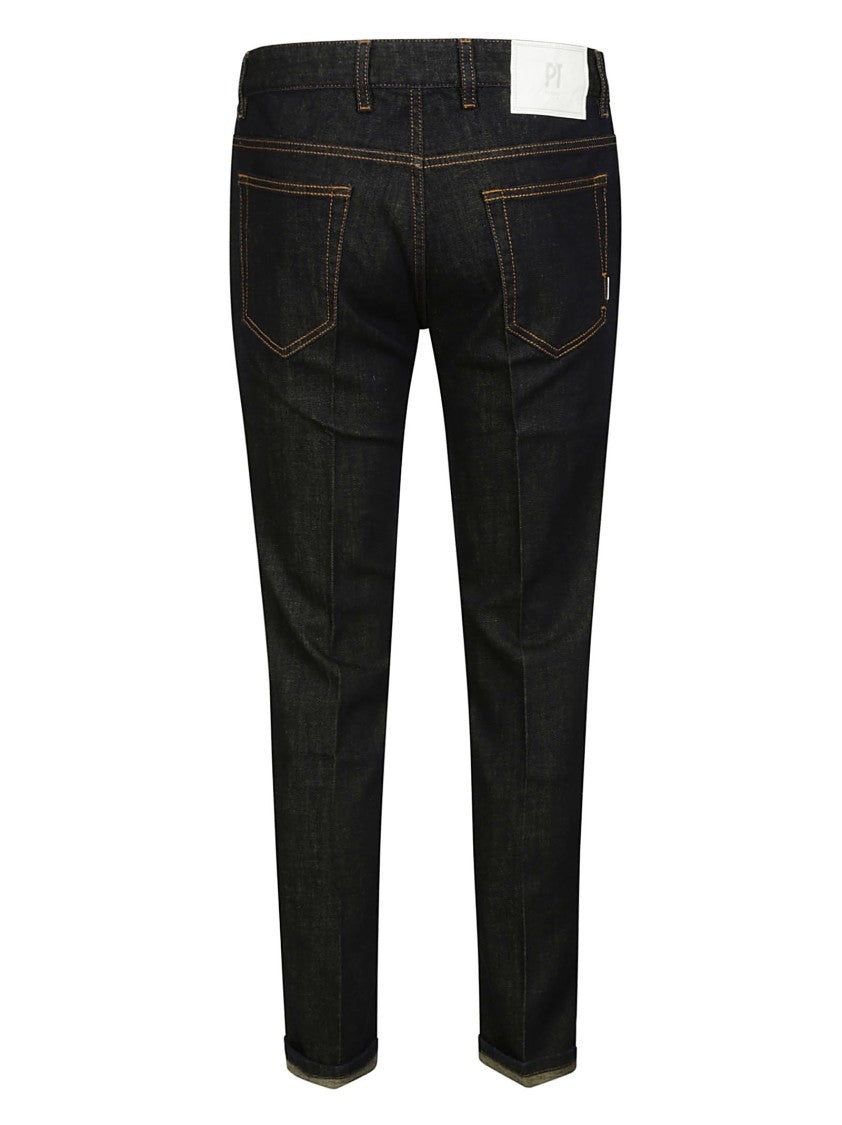 Pt Torino Reggae Dark Stretch Denim Tapered Fit Jeans
