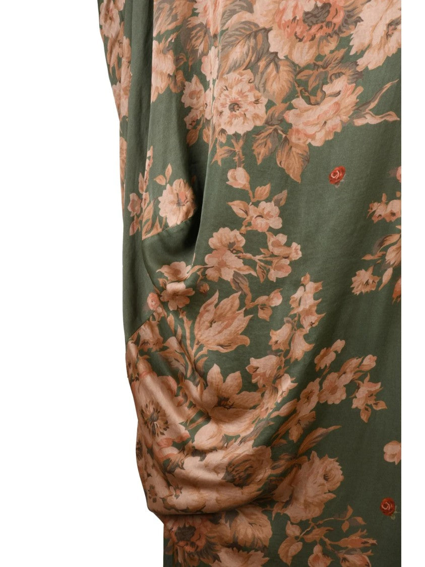 Vivienne Westwood Asymmetric Floral Tunic Over Dress