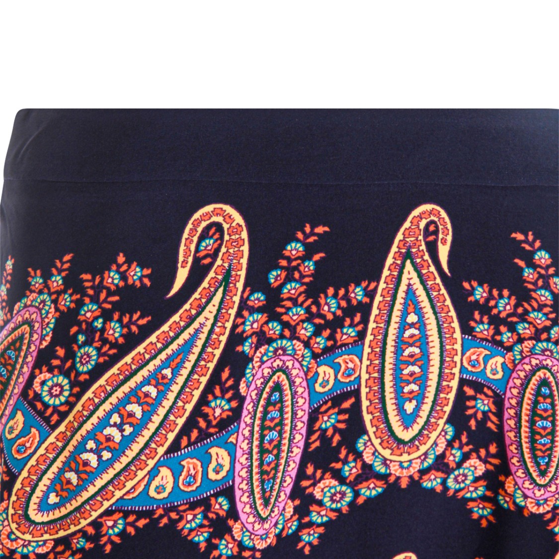 Etro Multicolor Silk Skirt
