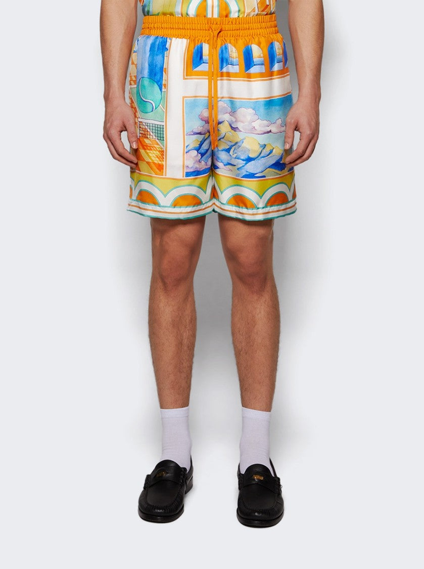 Casablanca Surreal Pool Shorts Multicolor
