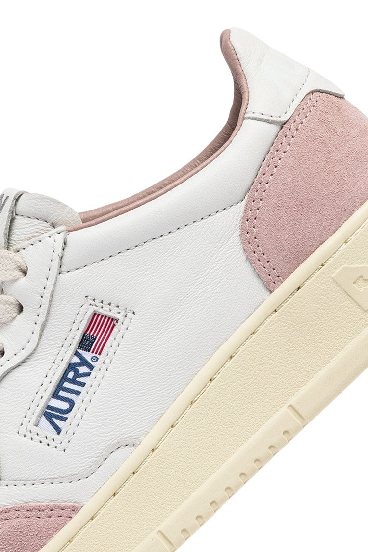 Autry Medalist Goat Leather & Suede Pink Sneakers