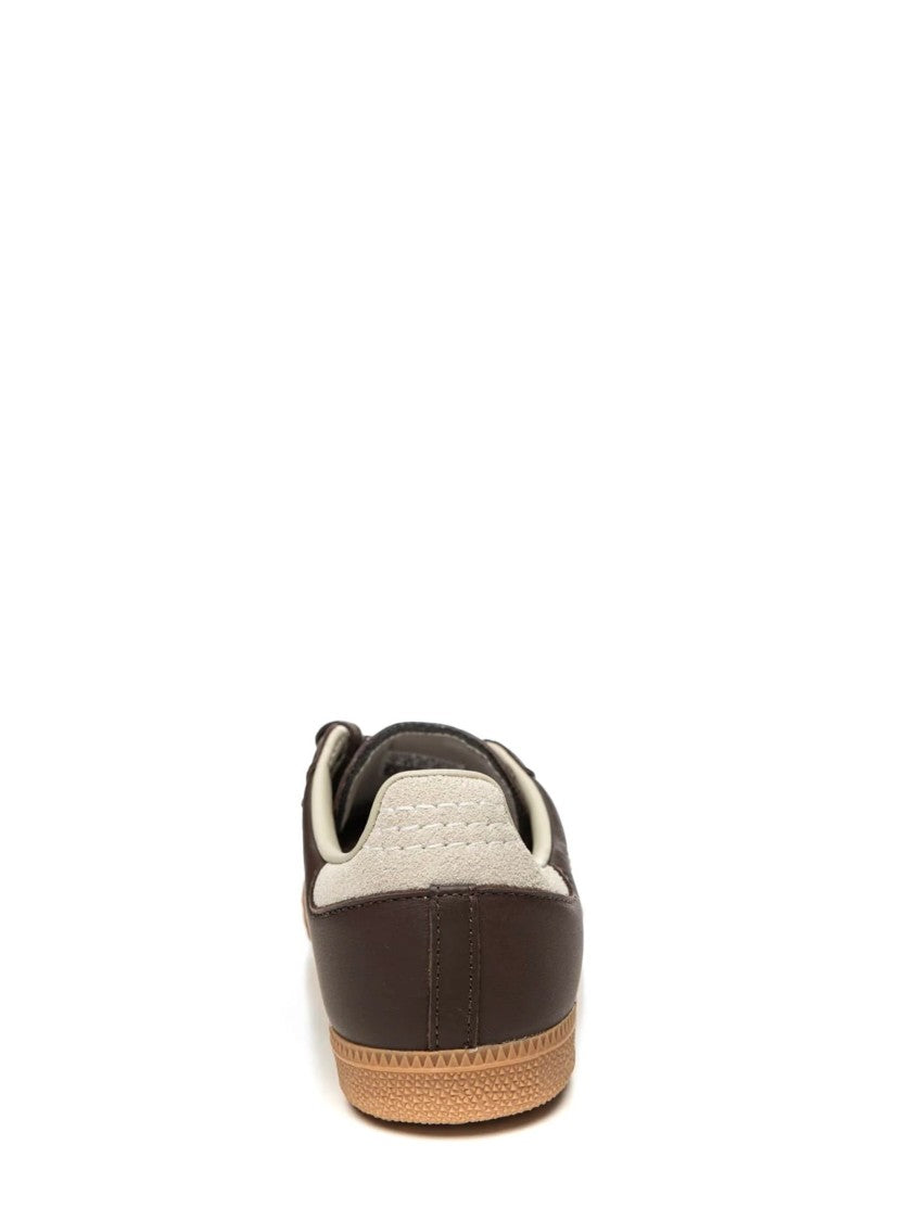 Adidas Brown Samba Og Suede Leather Low-Top Sneakers