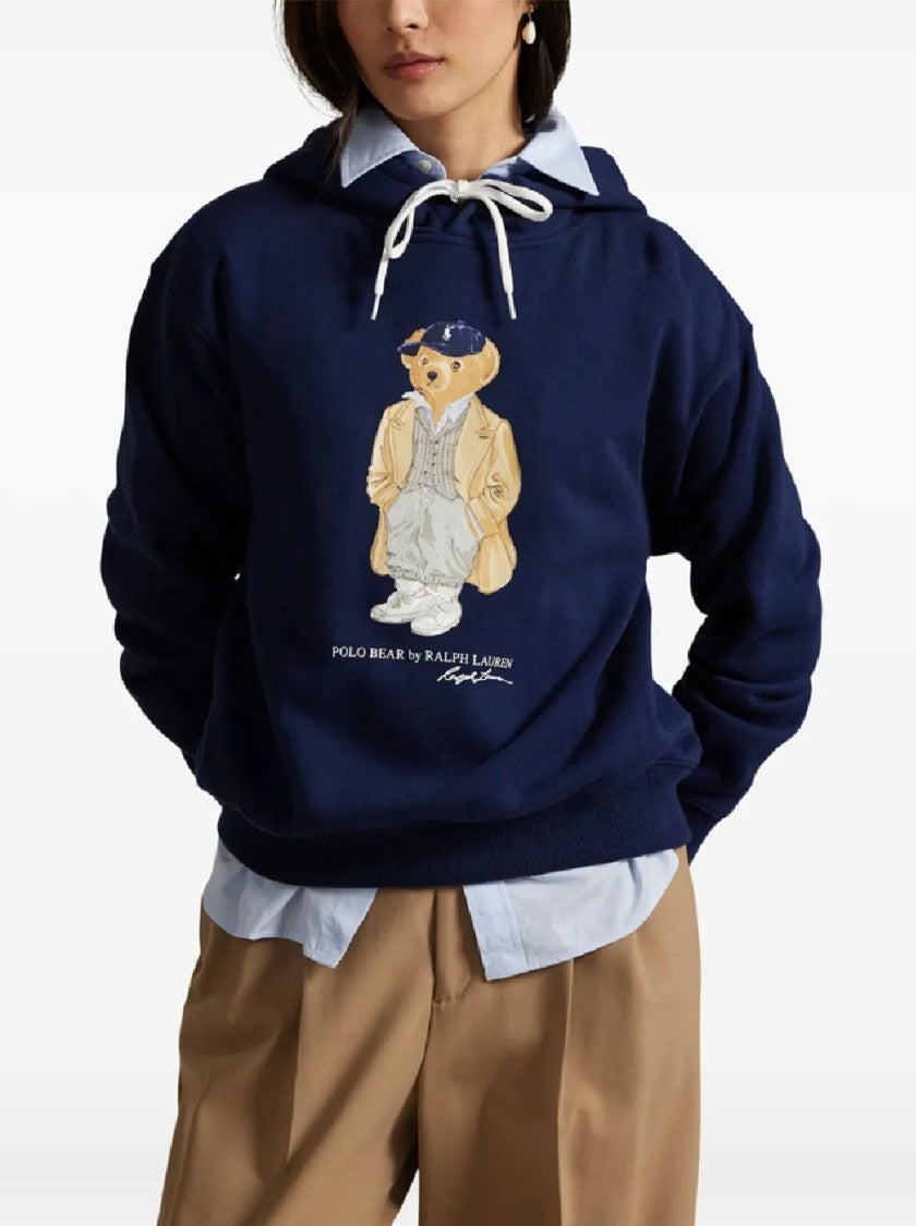 Polo Ralph Lauren Relaxed-Fit Hoodie With Embroidered Bear Motif