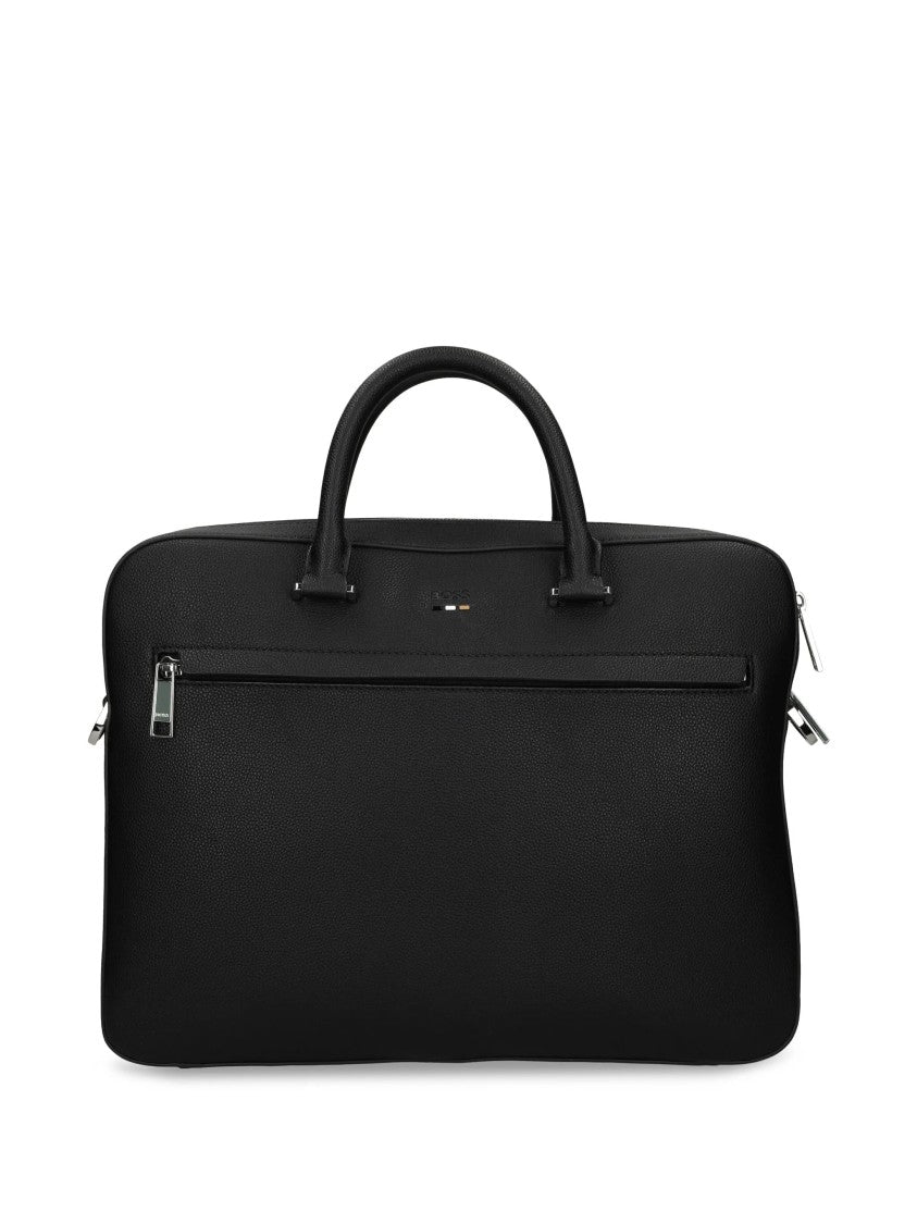 Hugo Boss Rectangular Document Bag With Dual Handles