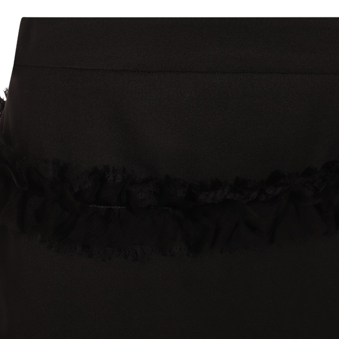 Alexander Mcqueen Black Wool Skirt
