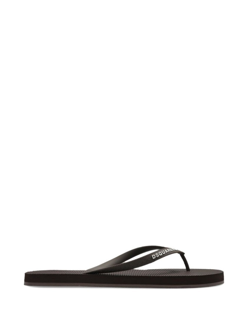 Dsquared2 Brown Sandals With Textured Footbed