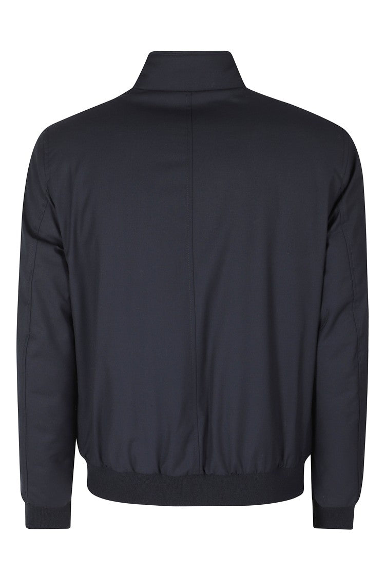 Moorer Dark Blue Janos Pum Nylon Jacket