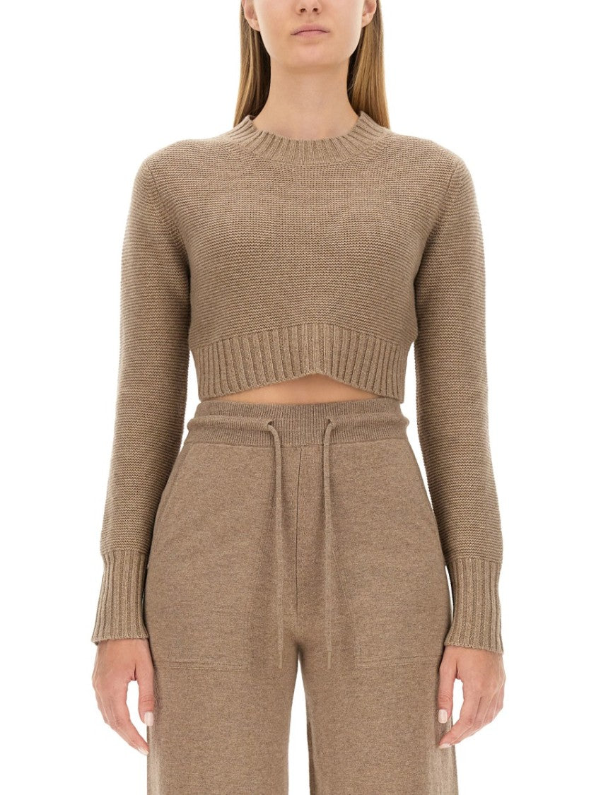 Max Mara Fitted Cropped Cashmere Shirt With Timeless Design