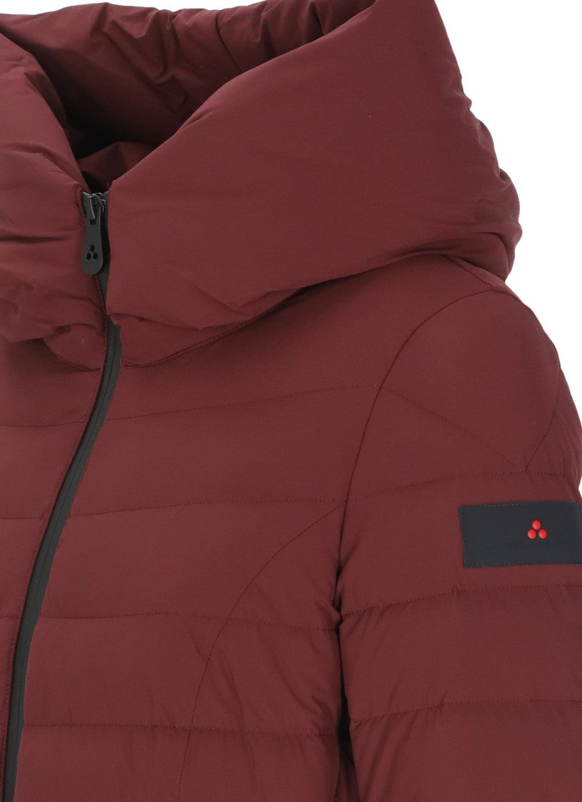 Peuterey Bordeaux Campbell Hooded Quilted Jacket