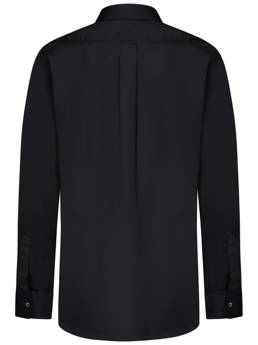 Dolce & Gabbana Italian Collar Black Shirt