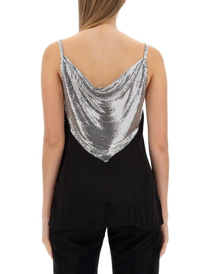 Paco Rabanne Slim-Fit Top With Metallic Inserts