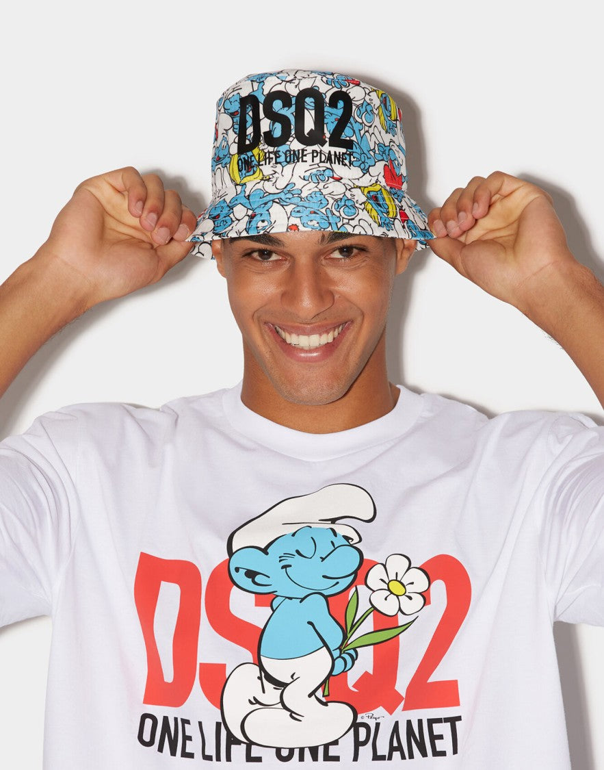 Dsquared2 Smurfs Logo Bucket Hat