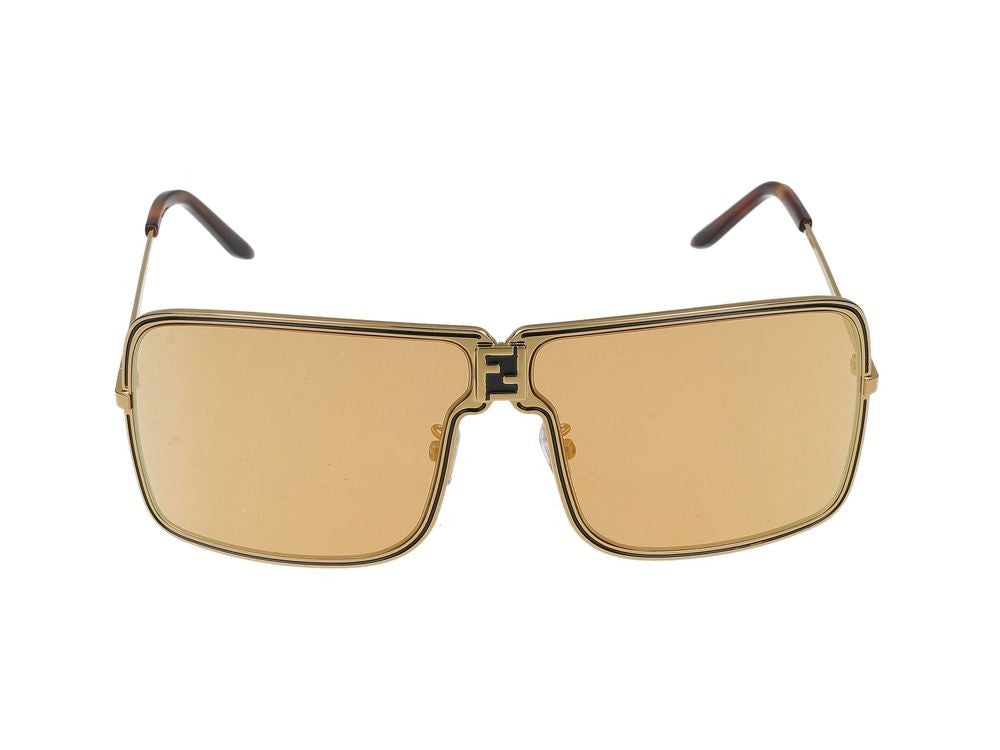 Maison Fendi Rectangular Frame Sunglasses With Rounded Edges