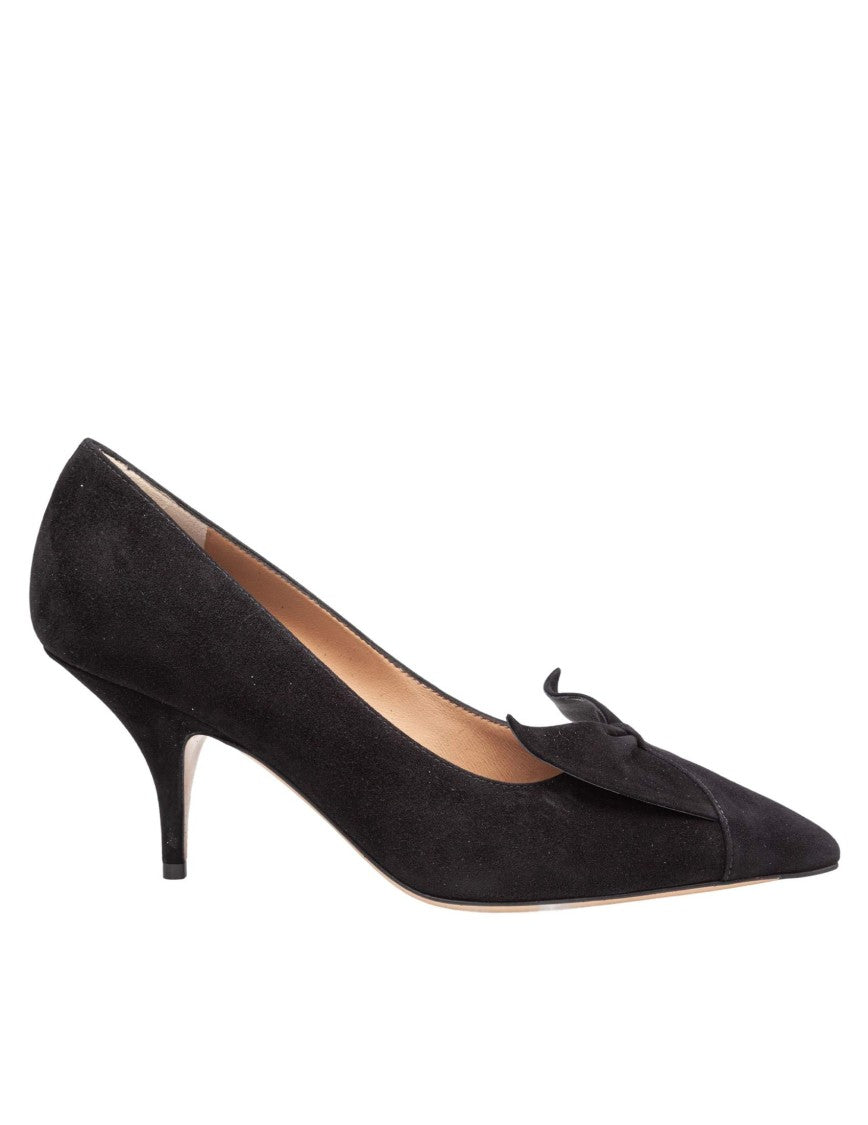 Salvatore Ferragamo Gwen 70 Pump In Black Suede